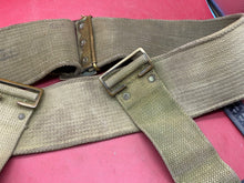 Load image into Gallery viewer, Original WW1 British Army 1908 Pattern Canvas Waist Belt - 32" Waist - The Militaria Shop