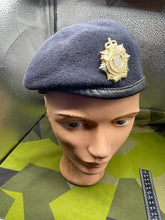 Charger l'image dans la galerie, Original British Army Logistics Corps Beret with Badge - Size 58cm - The Militaria Shop
