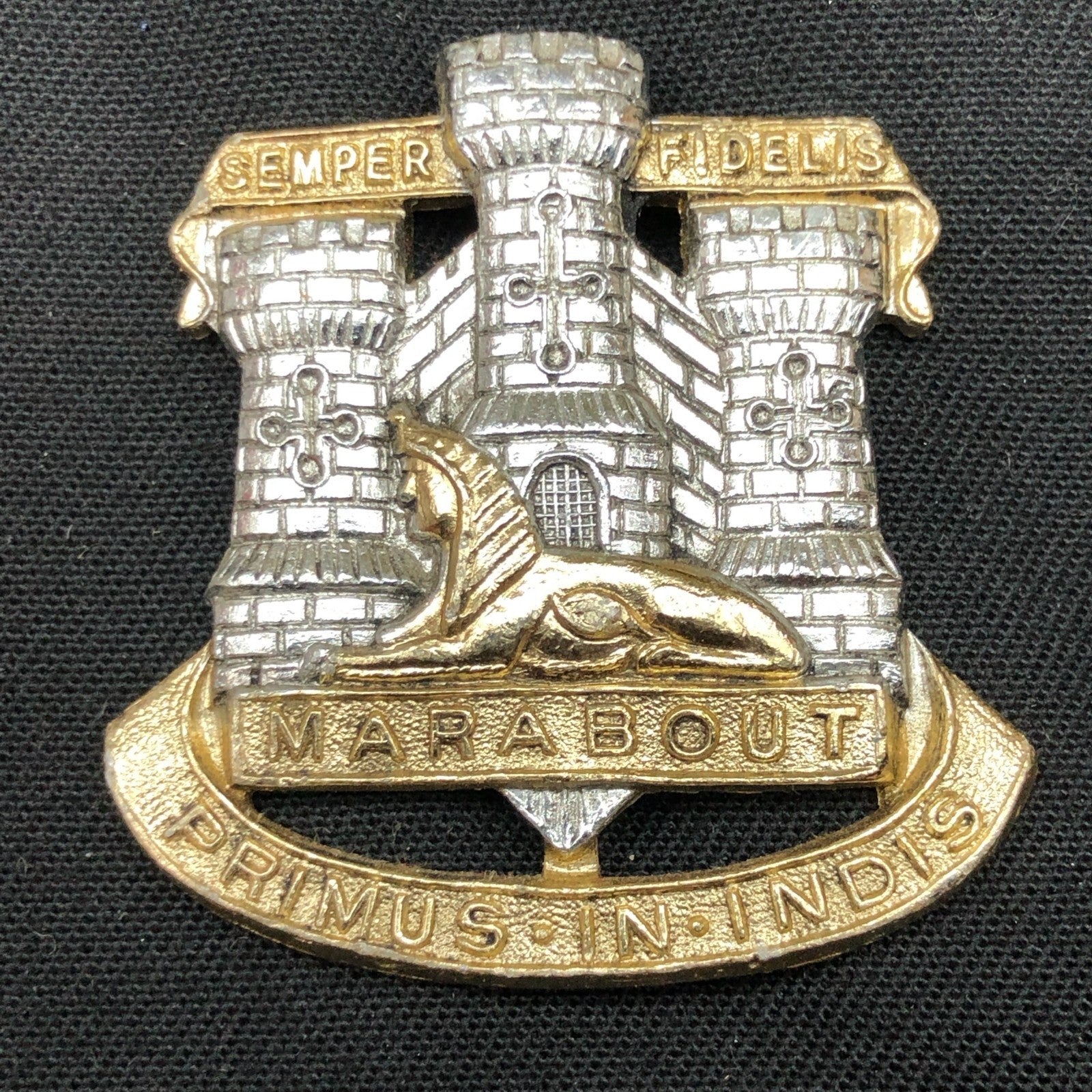 Original British Staybrite Army Cap - Dorset Regiment - The Militaria Shop