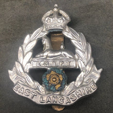 Load image into Gallery viewer, Original WW2 British Army Cap Badge - East Lancashire Regiment - The Militaria Shop