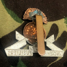 Load image into Gallery viewer, Original WW2 British Army Cap Badge - The Lancashire Fusiliers - The Militaria Shop