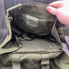 Load image into Gallery viewer, Genuine British Army Surplus OD Green Gas Mask Bag Haversack - The Militaria Shop