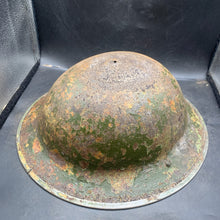Load image into Gallery viewer, Original WW2 British Army Mk2 "Brodie" Combat Helmet - The Militaria Shop