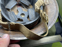 Load image into Gallery viewer, Original WW2 British / African Army Issue Brodie Combat Helmet with Liner - The Militaria Shop