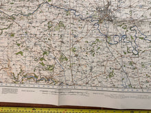 Load image into Gallery viewer, Original WW2 British Army GSGS OS Map of England - Darlington - The Militaria Shop