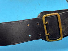 Load image into Gallery viewer, Original British Army Officer's Sam Browne Leather Belt - Approx 36" Waist - The Militaria Shop