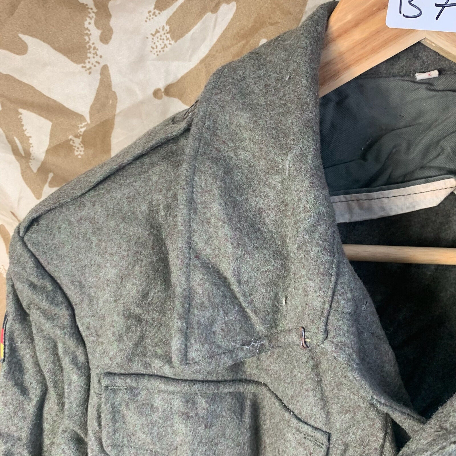 West German Field Jacket Green Wool Shirt Military Uniform Germany - 162/92 - The Militaria Shop