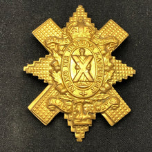 Lade das Bild in den Galerie-Viewer, Genuine British Army Brass Cap Badge - Glasgow Highlanders - The Militaria Shop
