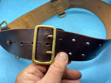 Charger l'image dans la galerie, Original British Army Officers Sam Browne Belt - London Maker Marked, Approx 28" - The Militaria Shop