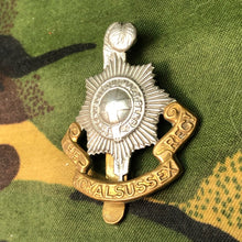 Load image into Gallery viewer, Original WW2 British Cap Badge - Royal Sussex Regiment - The Militaria Shop
