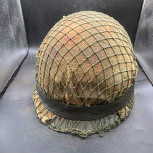 Load image into Gallery viewer, Genuine Dutch Army M53 Euroclone of US M1 Camouflaged Helmet & Liner Set - The Militaria Shop