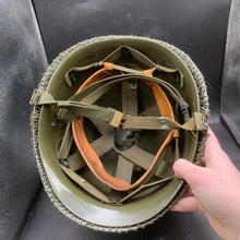 Load image into Gallery viewer, Genuine Dutch Army M53 Euroclone of WW2 US M1 Camouflaged Helmet & Liner Set - The Militaria Shop