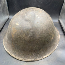 Load image into Gallery viewer, Original British/Canadian Army WW2 Mk3 Turtle High Rivet Combat Steel Helmet - The Militaria Shop