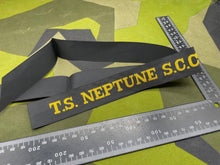 Load image into Gallery viewer, Genuine British Royal Navy TS Neptune SCC Cap Tally - The Militaria Shop