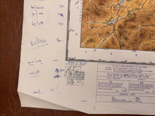 Load image into Gallery viewer, Original WW2 British Army RAF Navy Base Map of Scotland - The Eastern Highlands - The Militaria Shop