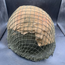 Load image into Gallery viewer, Genuine Dutch Army M53 Euroclone of US M1 Camouflaged Helmet & Liner Set - The Militaria Shop