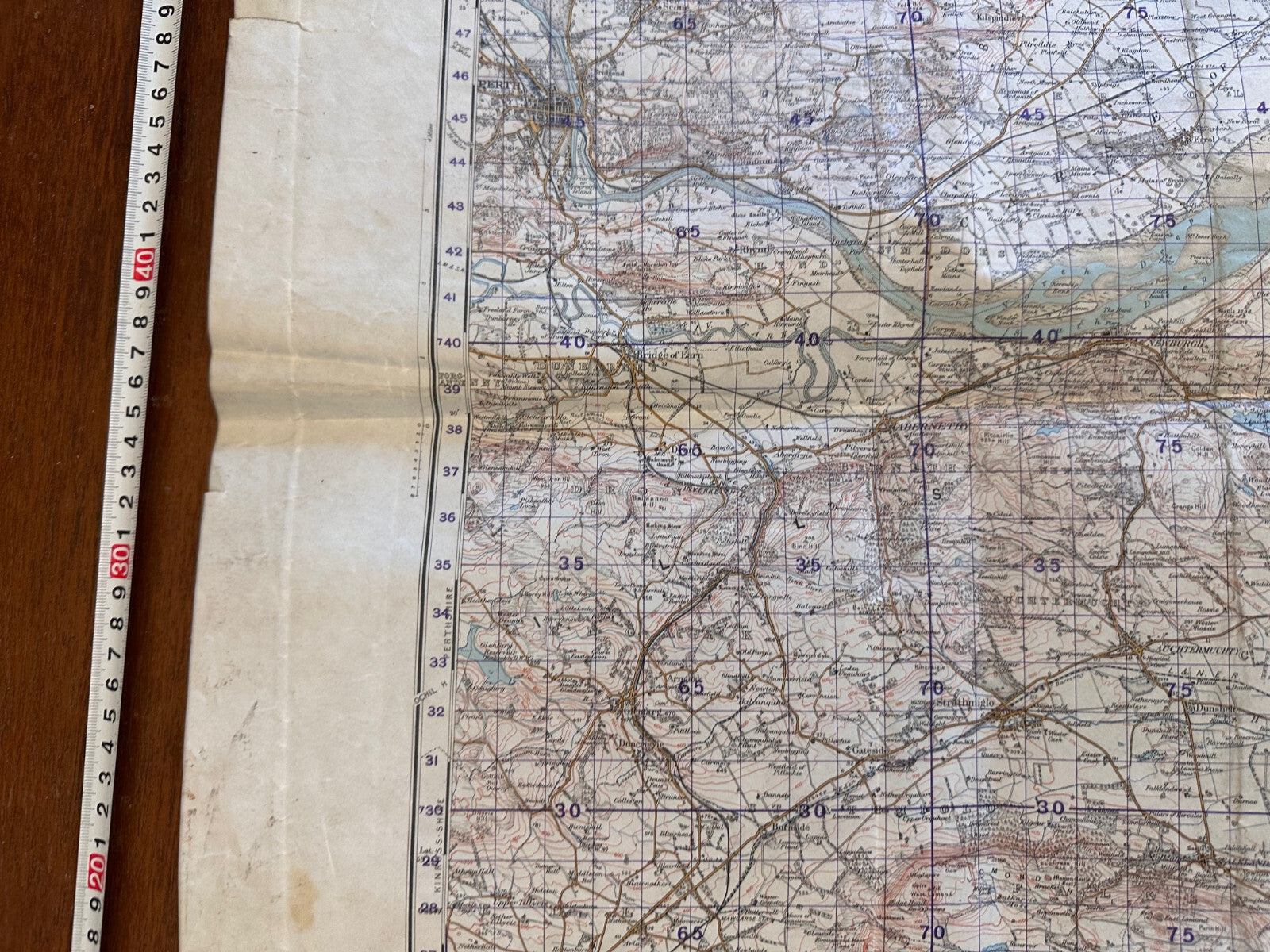 Original WW2 British Army GSGS Map of Scotland - Dundee & St Andrews - The Militaria Shop