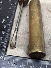Load image into Gallery viewer, Original WW2 British Army SMLE Enfield Brass Oil Bottle - EFD - The Militaria Shop