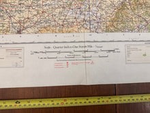 Load image into Gallery viewer, Original WW2 British Army RAF Navy Base Map of England - The Midlands Birmingham - The Militaria Shop