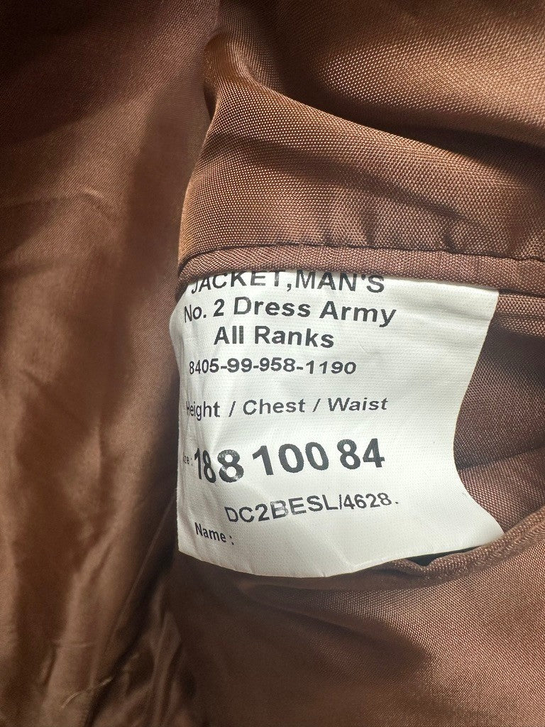 British Army Surplus No.2 Service Dress Jacket - Mercian Reg - Size 188/100/84 - The Militaria Shop