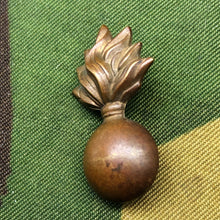 Load image into Gallery viewer, Original WW1 British Army Collar Badge - Fusiliers Flaming Ball - The Militaria Shop