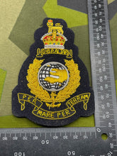 Load image into Gallery viewer, Original British Army Royal Marines Bullion blazer Badge - The Militaria Shop