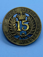 Charger l'image dans la galerie, Original New Zealand Rifle 15th North Auckland Cap Badge - Gaunt Maker Marked - The Militaria Shop