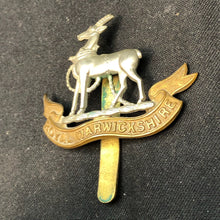 Load image into Gallery viewer, Original WW2 British Army Cap Badge - Royal Warwickshire Regiment - The Militaria Shop