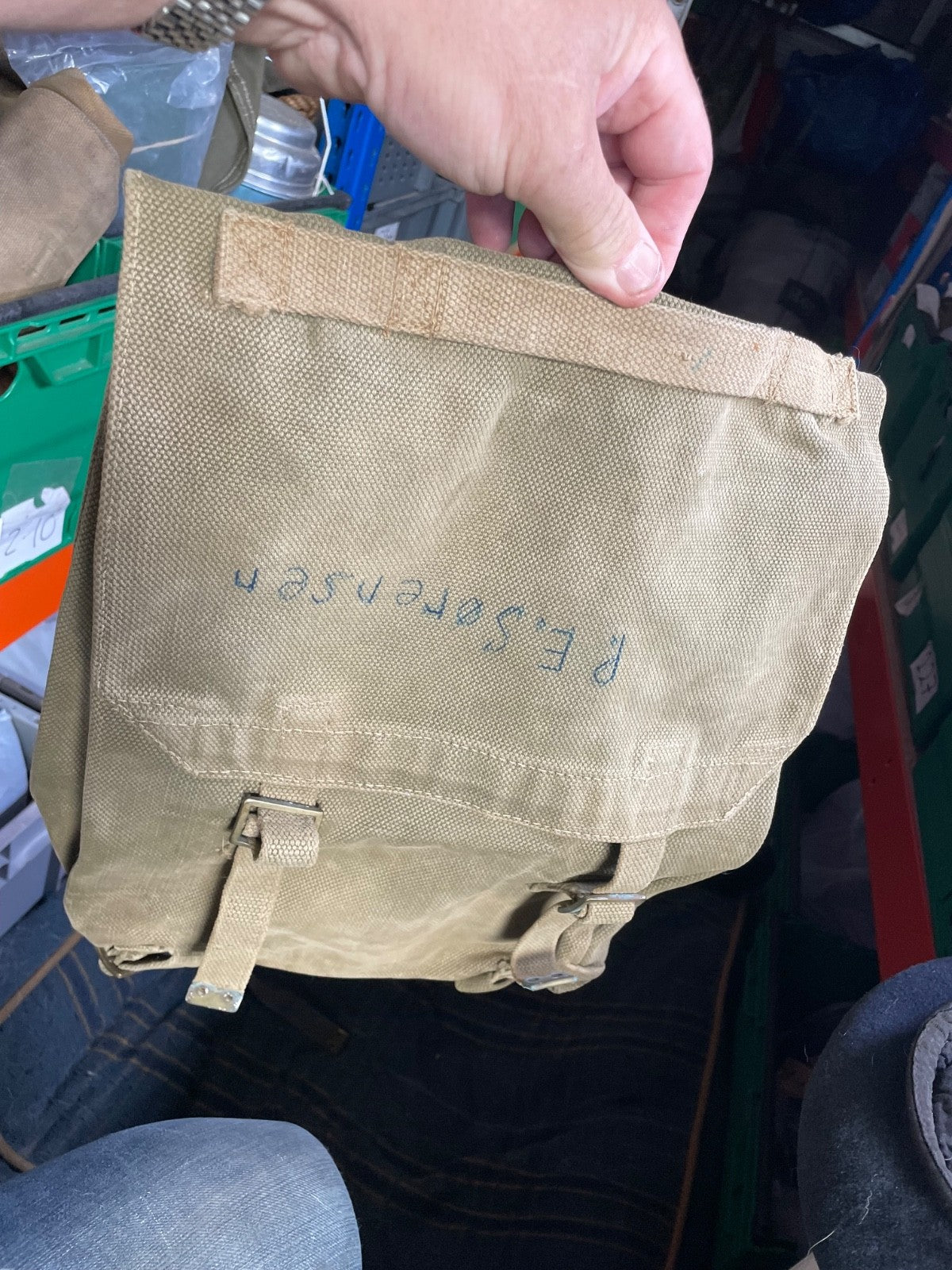 Original WW2 British Army Officer's 37 Pattern Large Pack with Carrying Handle - The Militaria Shop