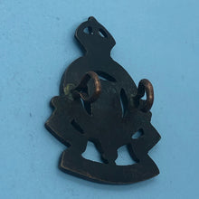 Load image into Gallery viewer, Original WW2 British Army Collar Badge - RAOC Ordnance Corps - Officers Bronze - The Militaria Shop