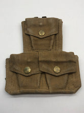 Load image into Gallery viewer, Genuine 37 Pattern Army 3 Pocket Rifle Pouch - WW2 British Army Style - The Militaria Shop