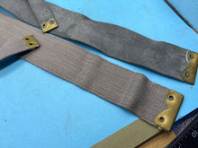 Load image into Gallery viewer, Original Pair of WW2 British Royal Air Force 37 Pattern RAF Blue Canvas L-Straps - The Militaria Shop