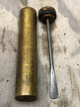 Load image into Gallery viewer, Original WW1 British Army SMLE Enfield Brass Oil Bottle - P-H Maker Marked - The Militaria Shop