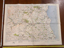 Load image into Gallery viewer, Original WW2 British Army GSGS OS Map of England - Alnwick & Rothbury - The Militaria Shop