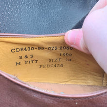 Load image into Gallery viewer, Vintage British Army Brown Leather Dress Shoes - Size UK 13 M - The Militaria Shop