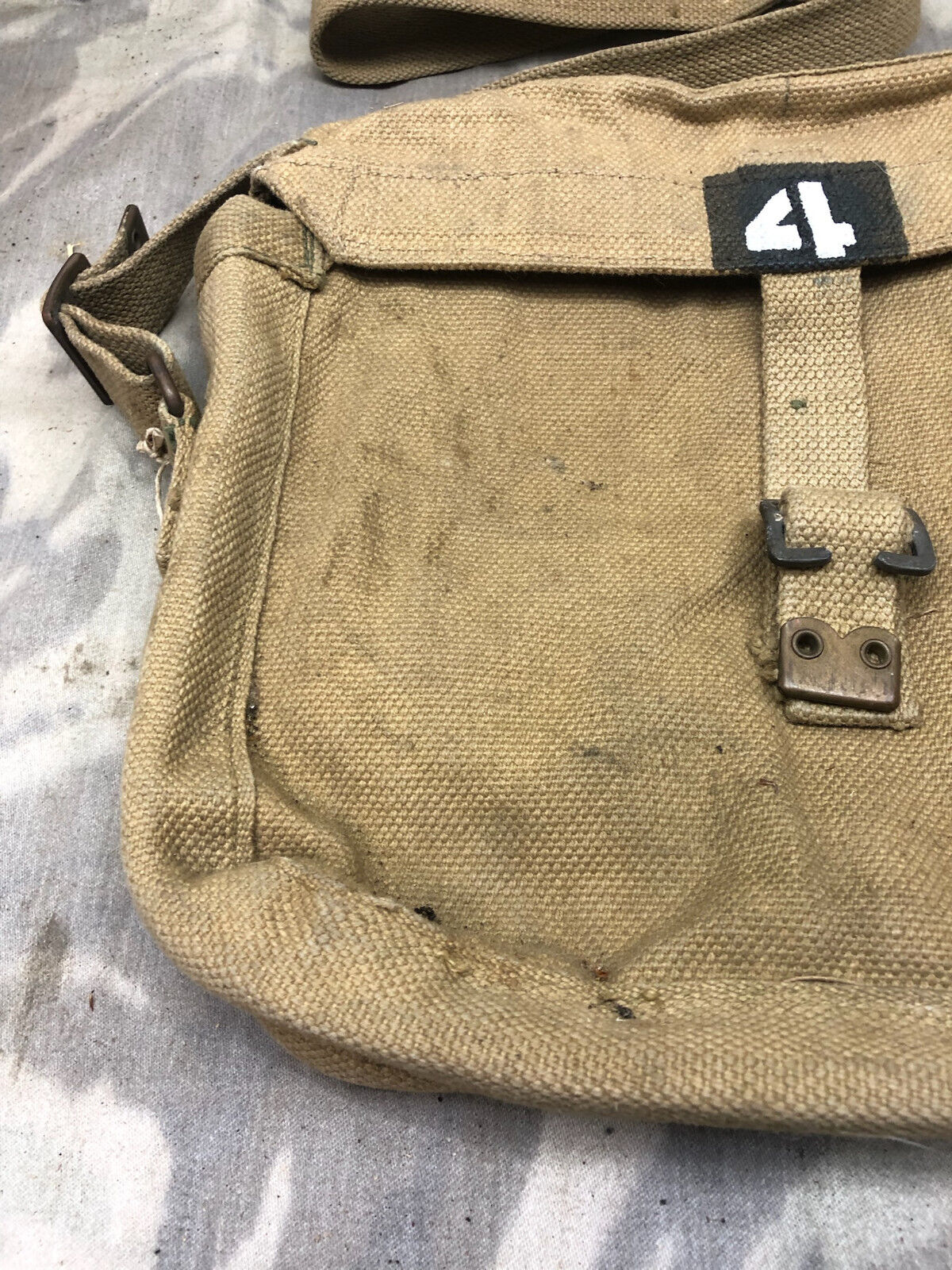 Original WW2 British Army 37 Pattern Satchel Signal - Wartime Dated - The Militaria Shop