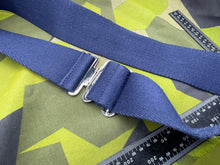 Load image into Gallery viewer, Original British Royal Navy Blue Canvas Stable Belt - Approx 40" Waist - The Militaria Shop