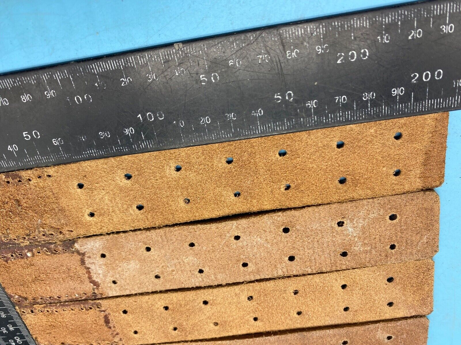 WW2 German Army belt leather fastening strip. Black Leather Reproduction - The Militaria Shop