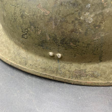 Load image into Gallery viewer, Original WW2 French Army M1926 Adrian Helmet Complete with Liner & Chinstrap - The Militaria Shop