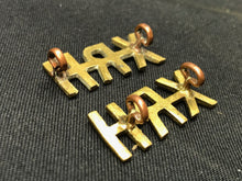 Load image into Gallery viewer, Original WW1 British Army Brass Shoulder Titles - 10th Royal Hussars XRH - The Militaria Shop