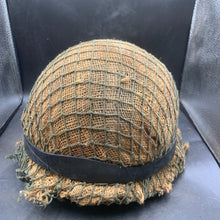 Load image into Gallery viewer, Genuine Dutch Army M53 Euroclone of US M1 Camouflaged Helmet & Liner Set - The Militaria Shop