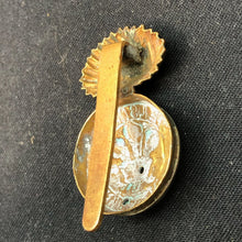 Load image into Gallery viewer, Genuine WW2 British Army Brass Cap Badge - Royal Welch Fusiliers - The Militaria Shop