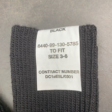 Lade das Bild in den Galerie-Viewer, Genuine British Army Black Socks - Size UK 3-6 - NEW - The Militaria Shop