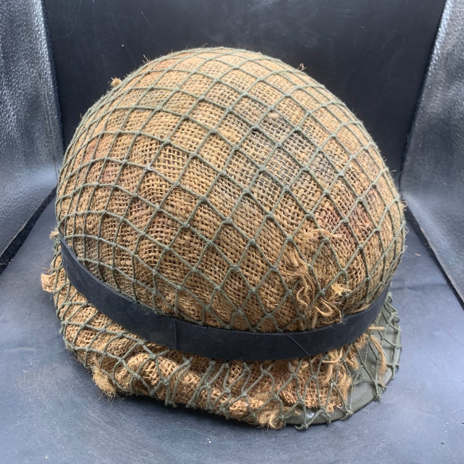 Genuine Dutch Army M53 Euroclone of US M1 Camouflaged Helmet & Liner Set - The Militaria Shop