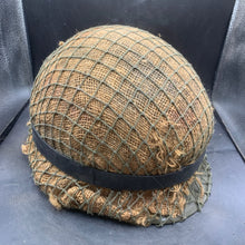 Load image into Gallery viewer, Genuine Dutch Army M53 Euroclone of US M1 Camouflaged Helmet & Liner Set - The Militaria Shop
