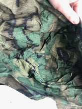 Load image into Gallery viewer, Original US Army Vietnam War Era M1 Camo Helmet Cover - Local Find - Combat Worn - The Militaria Shop