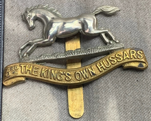 Load image into Gallery viewer, Original WW2 British Army Cap Badge - 3rd The King's Own Hussars - The Militaria Shop