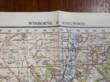 Charger l'image dans la galerie, Original WW2 British Army GSGS OS Map of England - Wimborne & Ringwood - The Militaria Shop