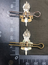 Load image into Gallery viewer, Original WW2 British Army Collar Badge Pair - Royal Army Education Corps RAEC - The Militaria Shop