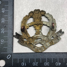 Load image into Gallery viewer, Original WW1 British Army Middlesex Regiment Cap Badge - The Militaria Shop